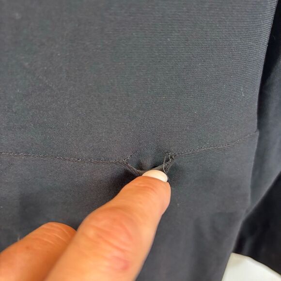 New with Tags Cache Black Long Sleeve V Neck Dress with Faux‎ Leather Detail XL - Picture 8 of 13